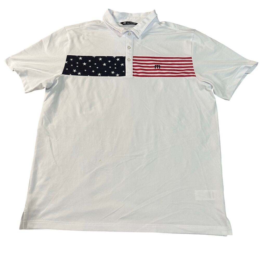 TRAVIS MATHEW Men's Sea to Sea Polo Size XL In White